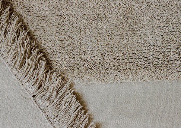 Linie Design Vlněný koberec Eternal Eye Chalk, béžový Rozměr: 140x200 cm