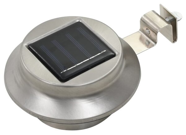 Zahradní solární lampy 6 ks LED kulaté 12 cm bílé