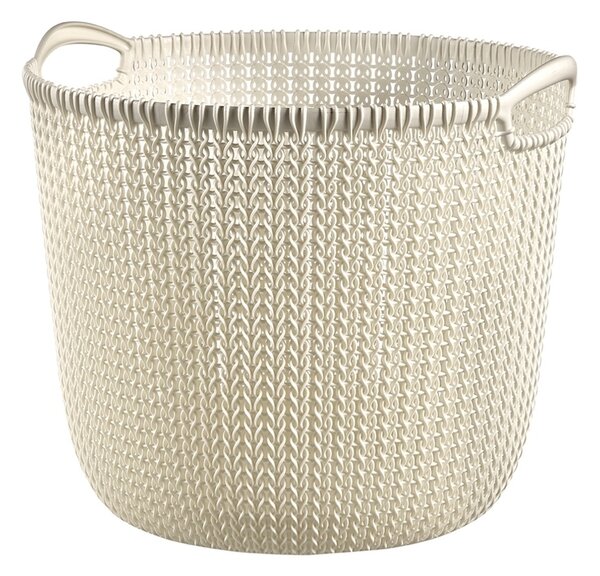 Curver Knit kulatý koš 30l bílý