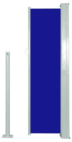 Zatahovací boční markýza / zástěna 120 x 300 cm modrá