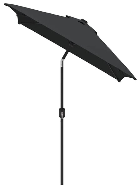 Zahradní slunečník s kovovou tyčí 300 x 200 cm antracitový