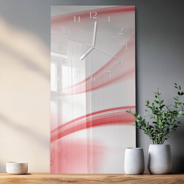 Skleněné hodiny vertikální Abstraktní umění zsppb-30x60-00079030