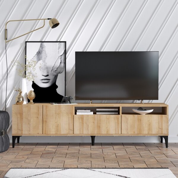 Hanah Home TV stolek Ross 180 cm dub