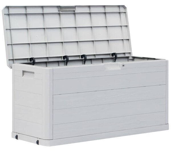 Zahradní úložný box 280 l světle šedý