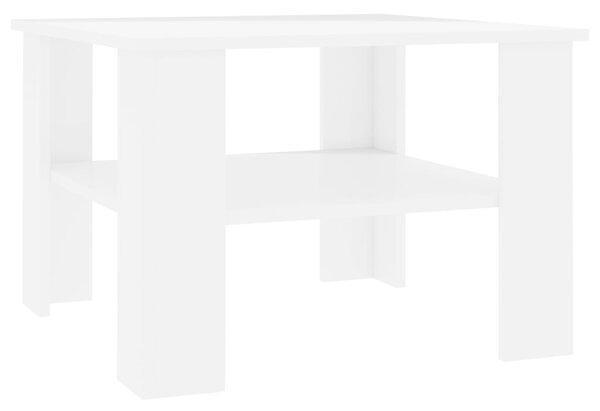 Konferenční stolek Awake - bílý vysoký lesk | 60x60x42 cm