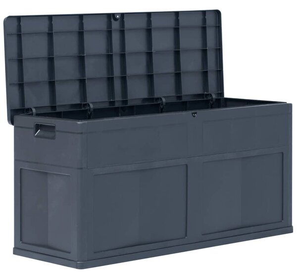 Zahradní úložný box 320 l černý