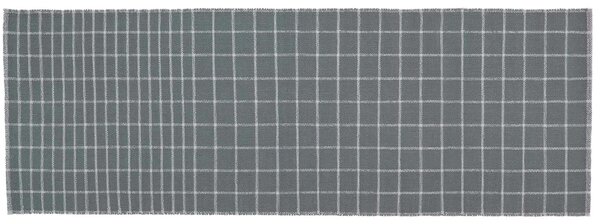 Nanimarquina Běhoun Tiles 2, tmavě šedý, 100% recyklované PET Rozměr: 80x240 cm