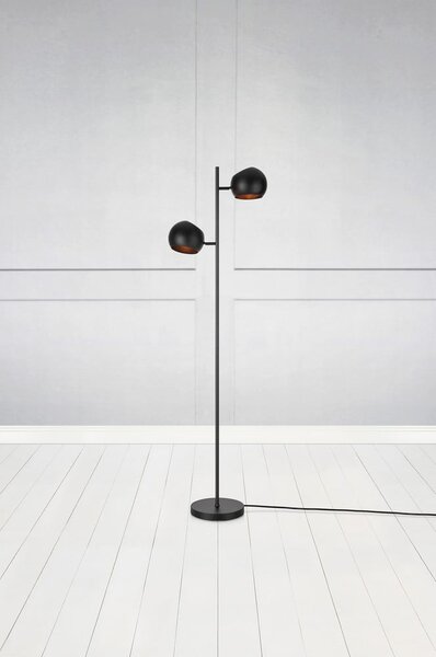 Černá stojací lampa Edgar - Markslöjd