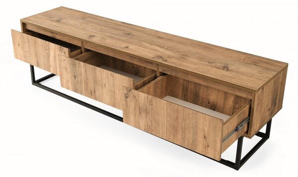 Hanah Home TV stolek Ruba 180 cm borovice atlantská