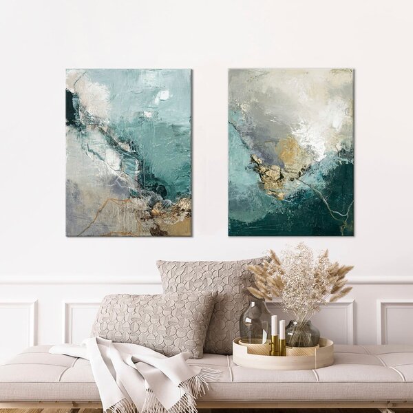 Obraz s ručně malovanými prvky na plátně 60x80 cm Uphill – Malerifabrikken