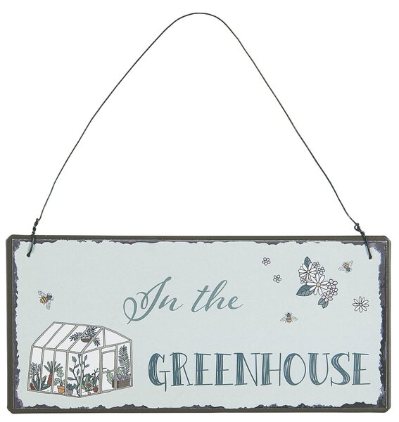 Plechová cedulka Greenhouse