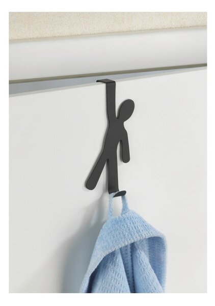 Černý závěsný háček na dveře Wenko Hook Boy