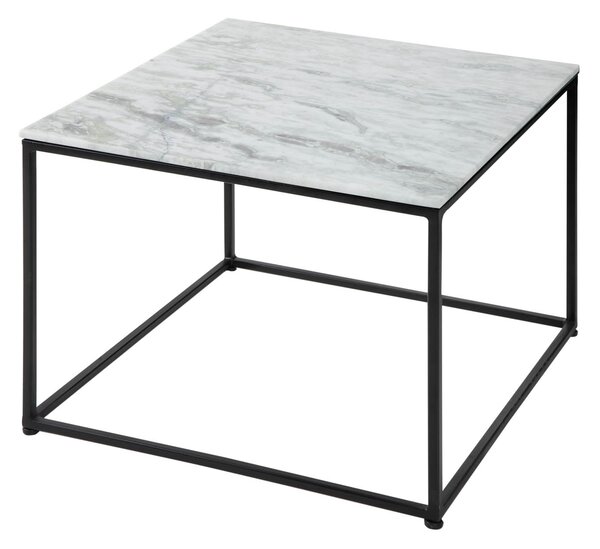 Designový konferenční stolek Factor 50 cm mramor bílý