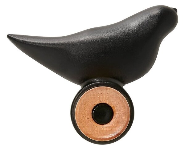 Černý nástěnný háček Bonami Essentials Bird