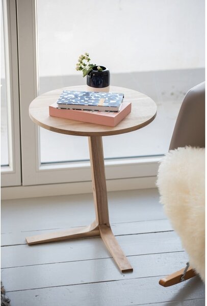 Kulatý odkládací stolek z masivu akácie ø 40 cm Acina – Wenko