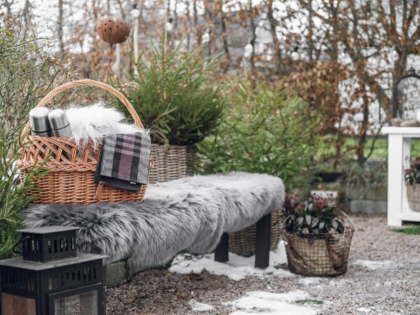 Skinnwille Home Collection Dlouhosrstá australská kožešina Gently, světle šedá, 95-100 cm