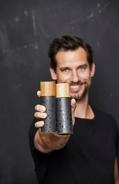 Černá keramická sada mlýnků na pepř a sůl 2 ks Gastro Black – Bitz
