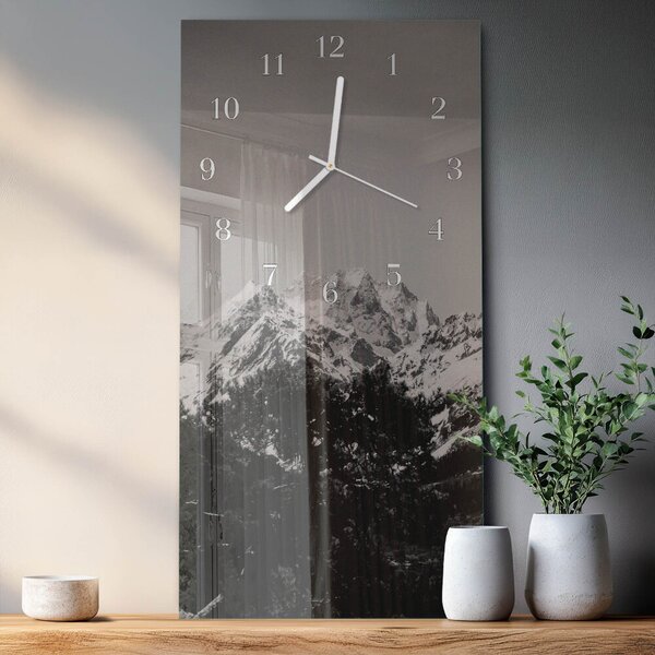 Skleněné hodiny vertikální Hory zsppb-30x60-00079526