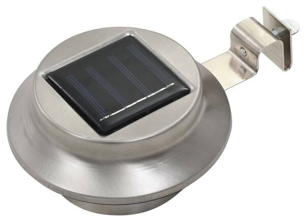 Zahradní solární lampy 12 ks LED kulaté 12 cm bílé