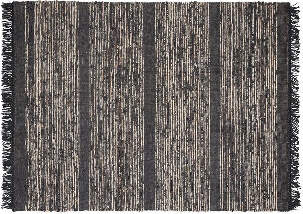 Linie Design Vlněný koberec Gorm Charcoal, uhlově šedý Rozměr: 200x300 cm