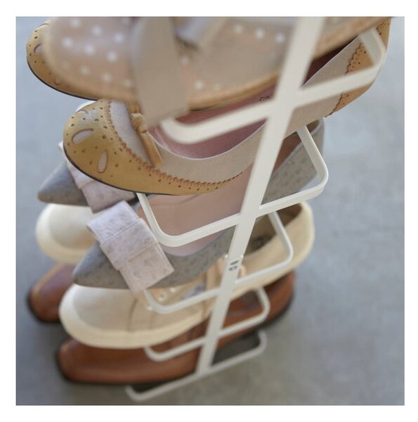 Bílý kovový stojan na boty Tower Shoe Rack – YAMAZAKI