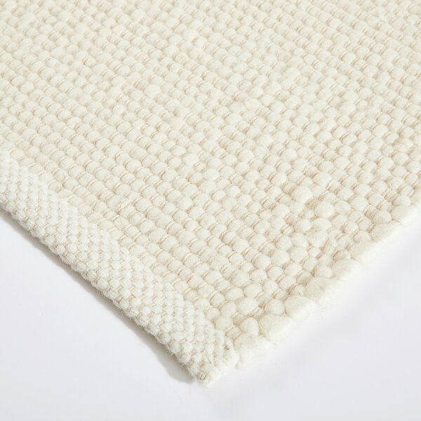 RUČNĚ TKANÝ KOBEREC, 60/110 cm bílá Linea Natura - Online Only koberce & rohožky, Online Only