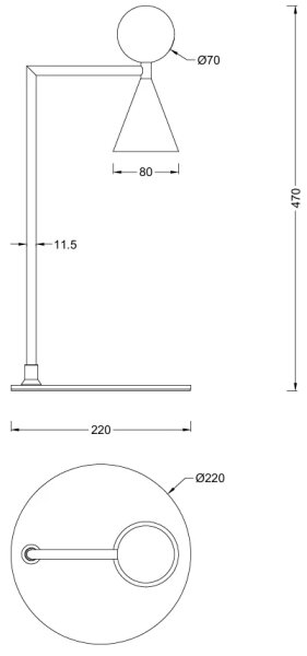 MAXLIGHT T0069 - LED Stolní lampa BINGO LED/12W/230V CRI 92 černá/zelená