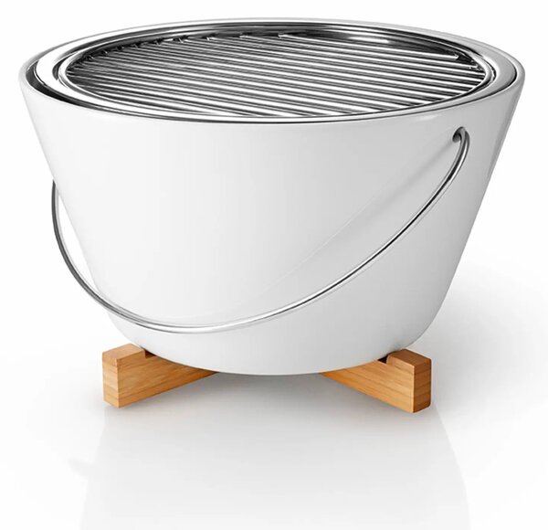 Eva Solo stolní gril Ø30 cm porcelánový – přenosný designový stolní gril na uhlí