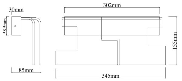 MAXLIGHT W0442 - LED Nástěnné svítidlo EVEREST LED/7W/230V hnědá