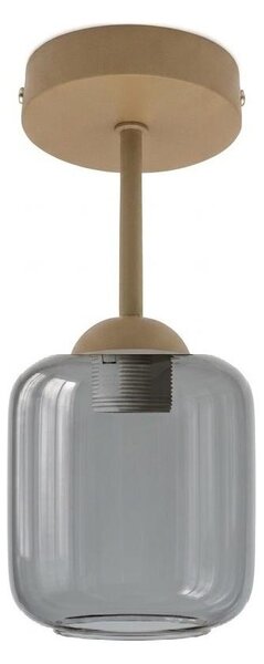 BRILAGI - LED Přisazený lustr R GLASS 1xE27/60W/230V pr. 14 cm béžová/kouř šedá
