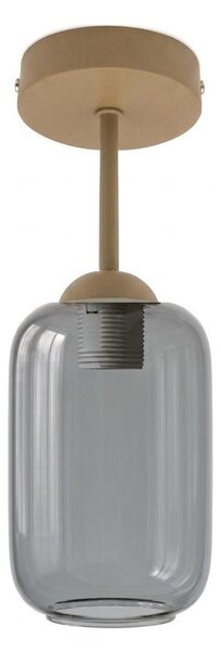 BRILAGI - LED Přisazený lustr R GLASS 1xE27/60W/230V pr. 14 cm béžová/kouř šedá