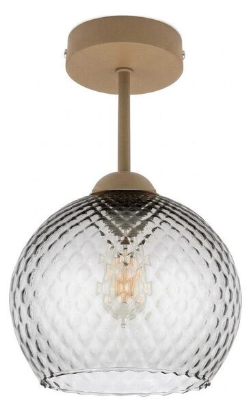 BRILAGI - LED Přisazený lustr R GLASS 1xE27/60W/230V pr. 25 cm béžová/kouř šedá
