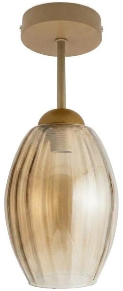 BRILAGI - LED Přisazený lustr R GLASS 1xE27/60W/230V pr. 17cm béžová/kouř béžová