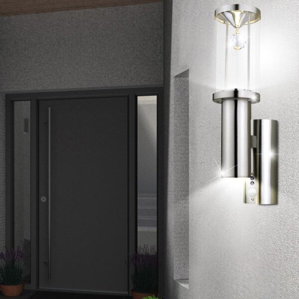 Eglo 94126 - LED venkovní osvětlení s čidlem TRONO 2 1xGU10/3W + 1xLED/3,7W IP44