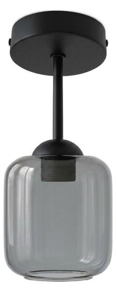 BRILAGI - LED Přisazený lustr R GLASS 1xE27/60W/230V pr. 14 cm černá/kouř šedá