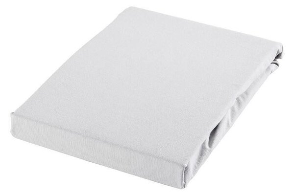 ELASTICKÉ PROSTĚRADLO, žerzej, barvy stříbra, 90-100/200-220 cm Novel - Prostěradla, Online Only