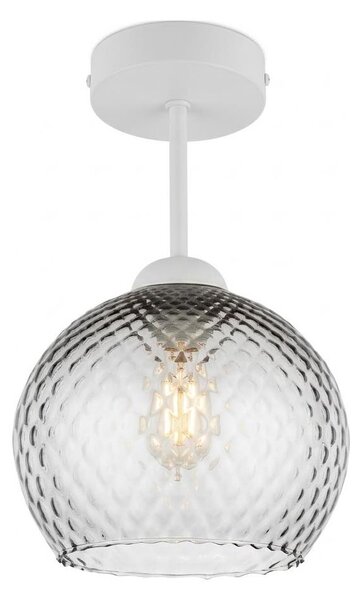 BRILAGI - LED Přisazený lustr R GLASS 1xE27/60W/230V pr. 18 cm bílá/kouř šedá