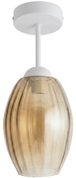 BRILAGI - LED Přisazený lustr R GLASS 1xE27/60W/230V pr. 17cm bílá/kouř béžová