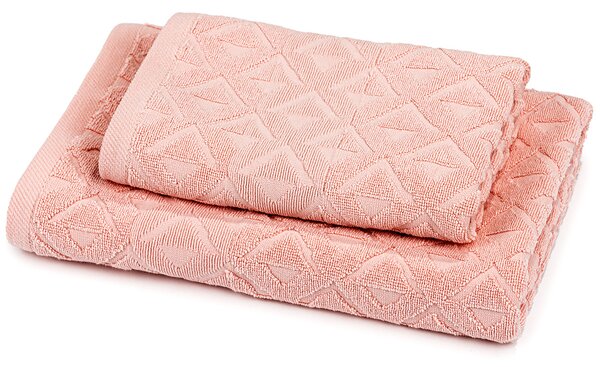 Trade Concept Sada Rio ručník a osuška růžová, 50 x 100 cm, 70 x 140 cm