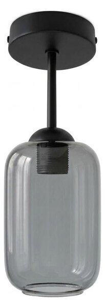 BRILAGI - LED Přisazený lustr R GLASS 1xE27/60W/230V pr. 14 cm černá/kouř šedá