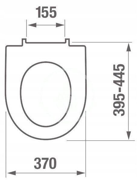 WC sedátko JIKA bílé duroplast