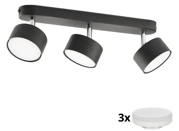 LED Bodové svítidlo CLARK 3xGX53/10W/230V černá