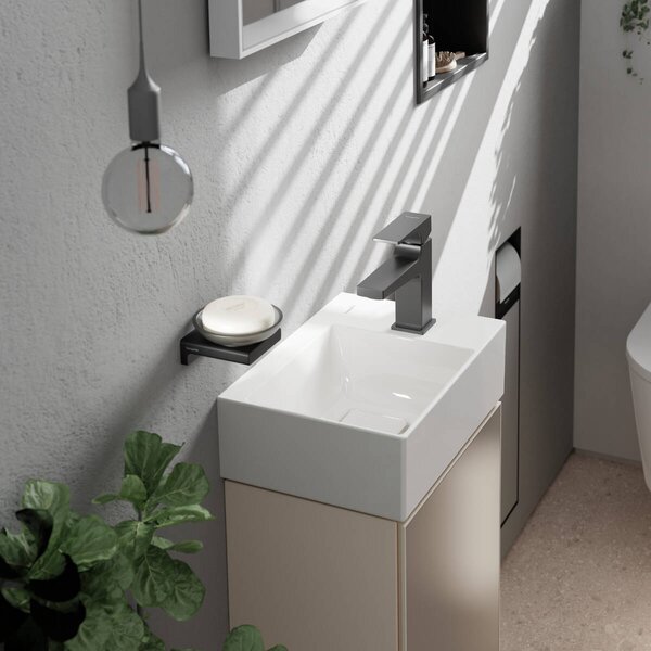 Hansgrohe Xevolos E Umývátko 360/250 s otvorem pro baterii vpravo bez přepadu, SmartClean, bílá 61086450