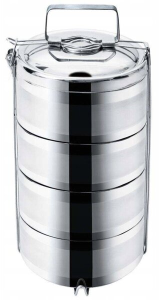 Jídelní menážka Orion, 4patrová, ocelová, 4x 1,1 L