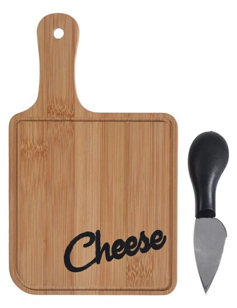 Sada na krájení sýrů Cheese, bambus, 20x12 cm