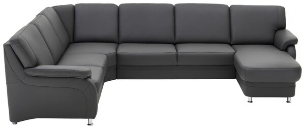 SEDACÍ SOUPRAVA, kůže, antracitová Beldomo Premium - Sedací soupravy