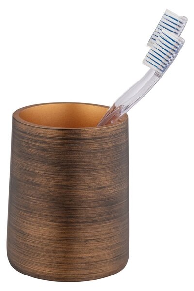 Hnědý kelímek na kartáčky Wenko Palena