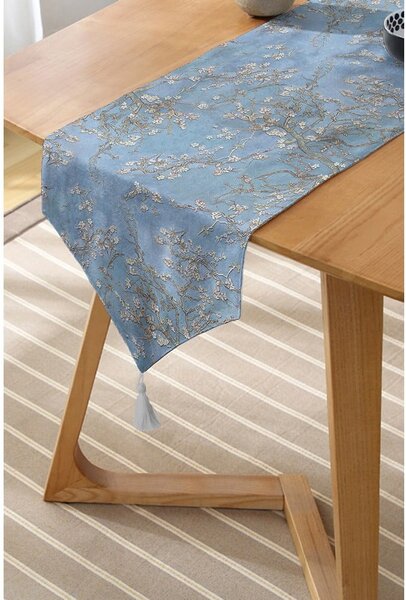 Běhoun na stůl 45x140 cm Blue Spring – Minimalist Cushion Covers