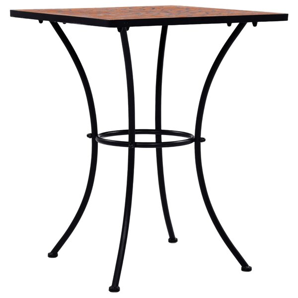 Mozaikový bistro stolek terakotový 60 cm keramika