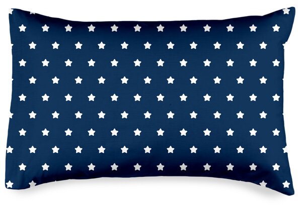 Povlak na polštářek Stars navy blue, 50 x 70 cm